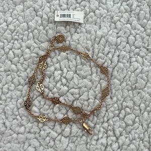 Brand new Tory Burch multi strand logo bracelet